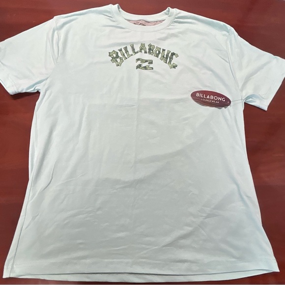 Billabong Men's Sky Blue Graphic Tee - Picture 1 of 7